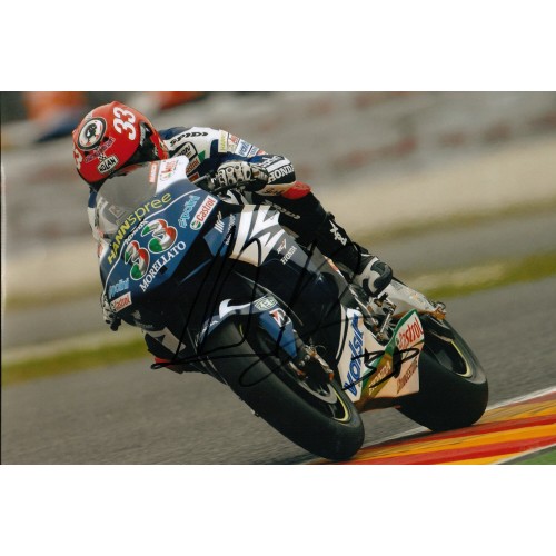 Marco Melandri 8x12 Signed Super Bike Photo!